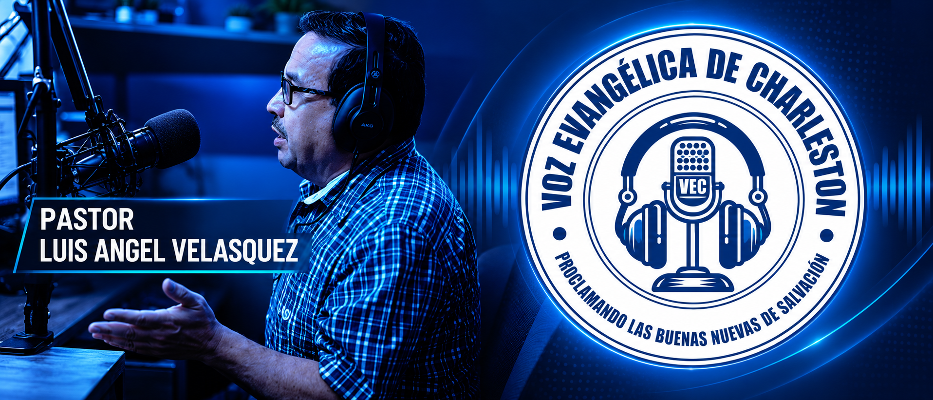 Pastor Luis Ángel Velázquez en la radio